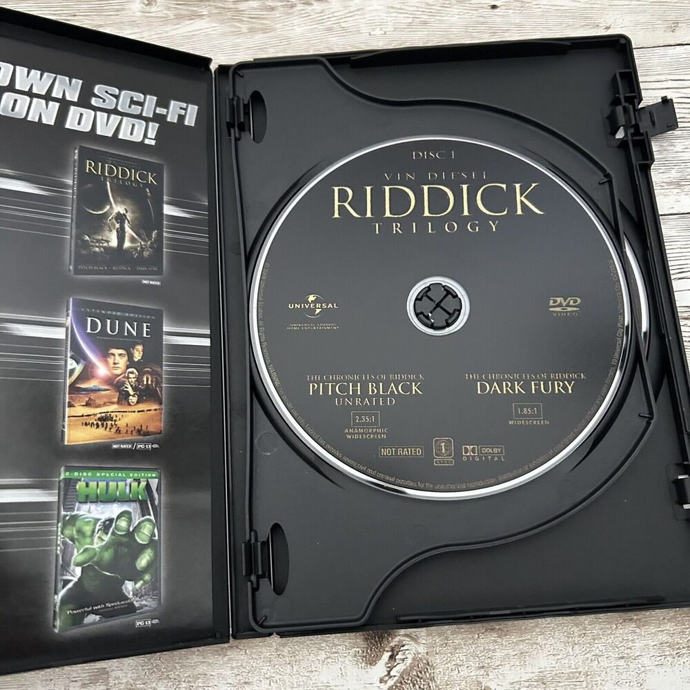 4/$25 Riddick Trilogy (DVD, 2006) - Picture 5 of 6